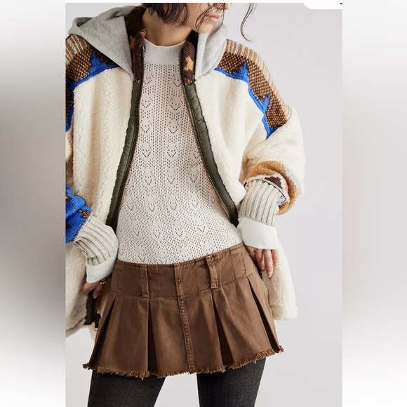 Free People In The Clouds Cardi Fleece Zip Up Hoodie Jacket Size XL - Picture 10 of 16